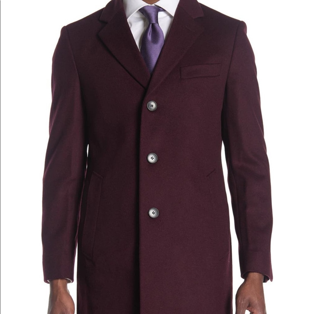 Boss Felted Wool Overcoat